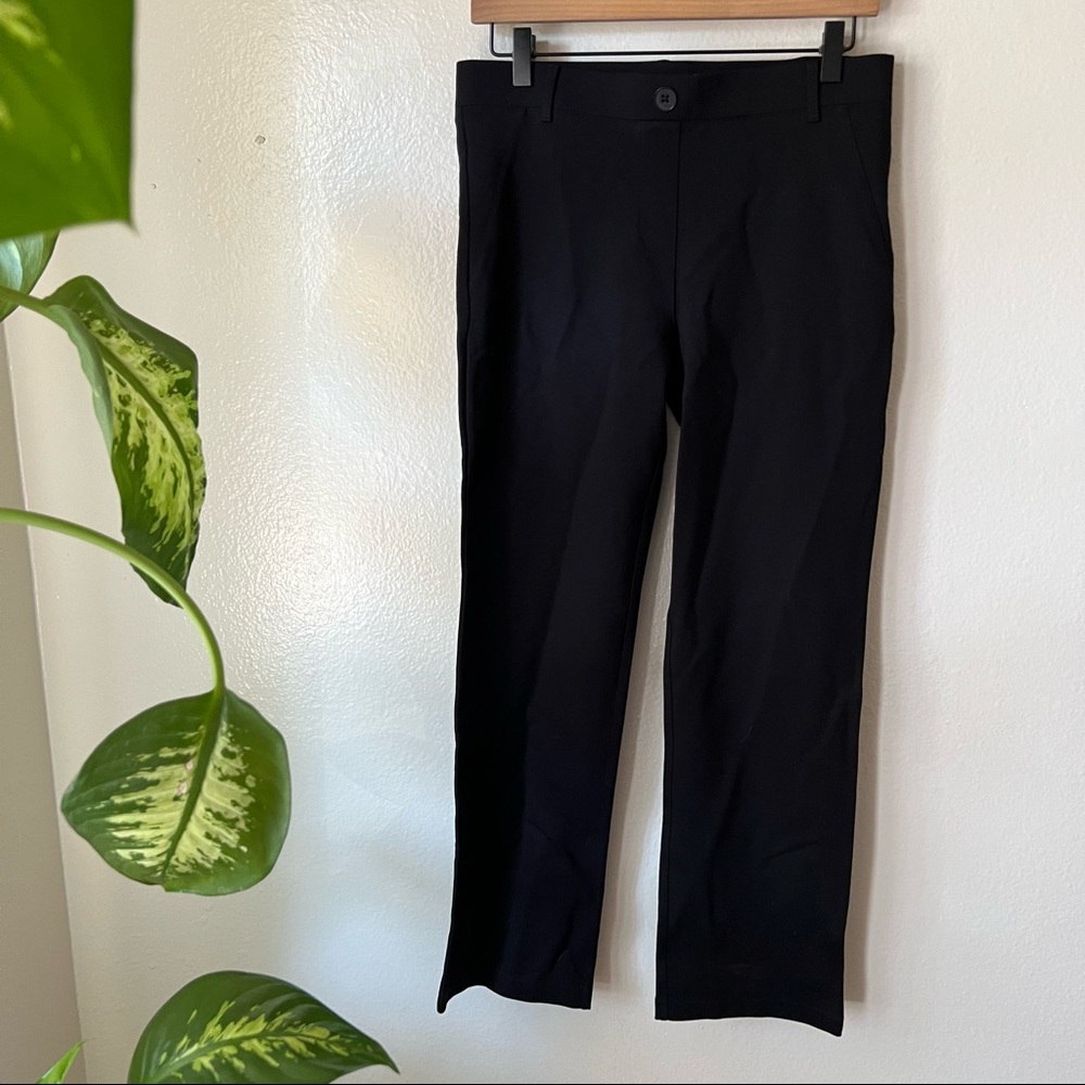 Betabrand | Straight-Leg Two-Pocket Dress Pant Yoga Pants